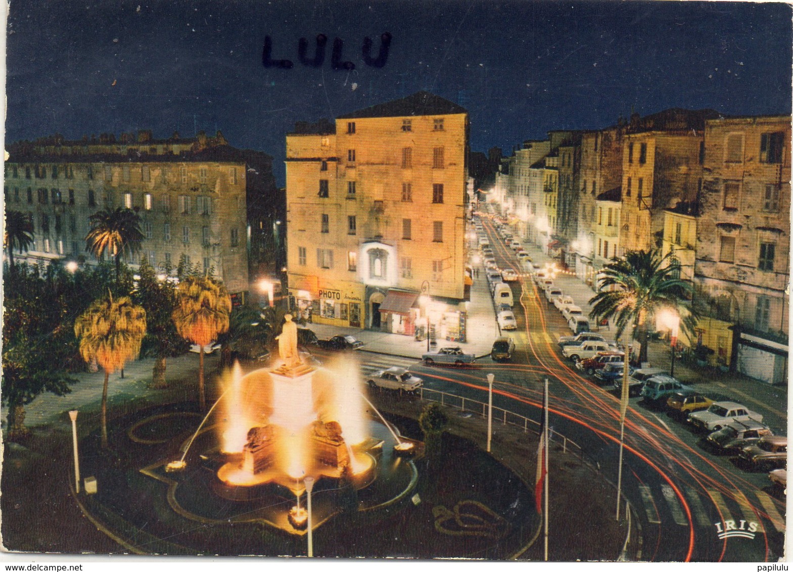 DEPT 20-2A : édit. La Cigogne N° 999311 : Ajaccio Illumination De La Place Foch Et De La Rue Bonaparte - Ajaccio