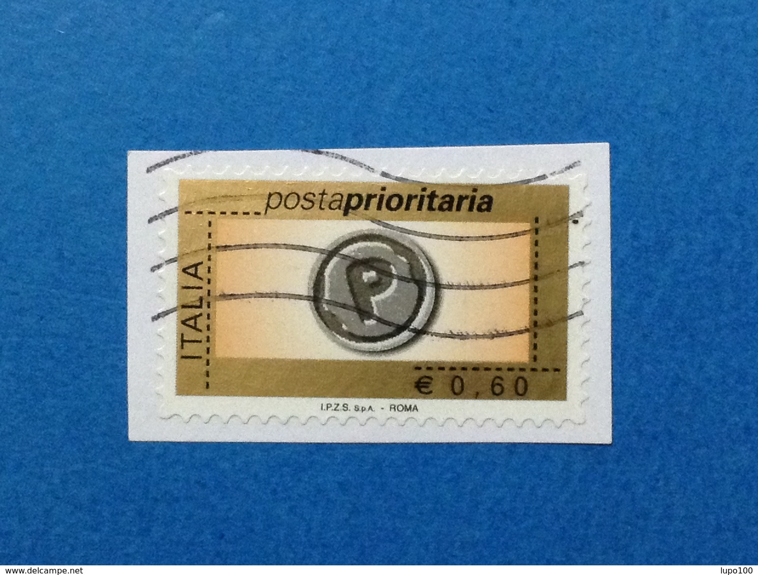 2006 POSTA PRIORITARIA 0,60 PRIORITARIO SENZA MILLESIMO ITALIA FRANCOBOLLO USATO STAMP USED - 2001-10: Usati