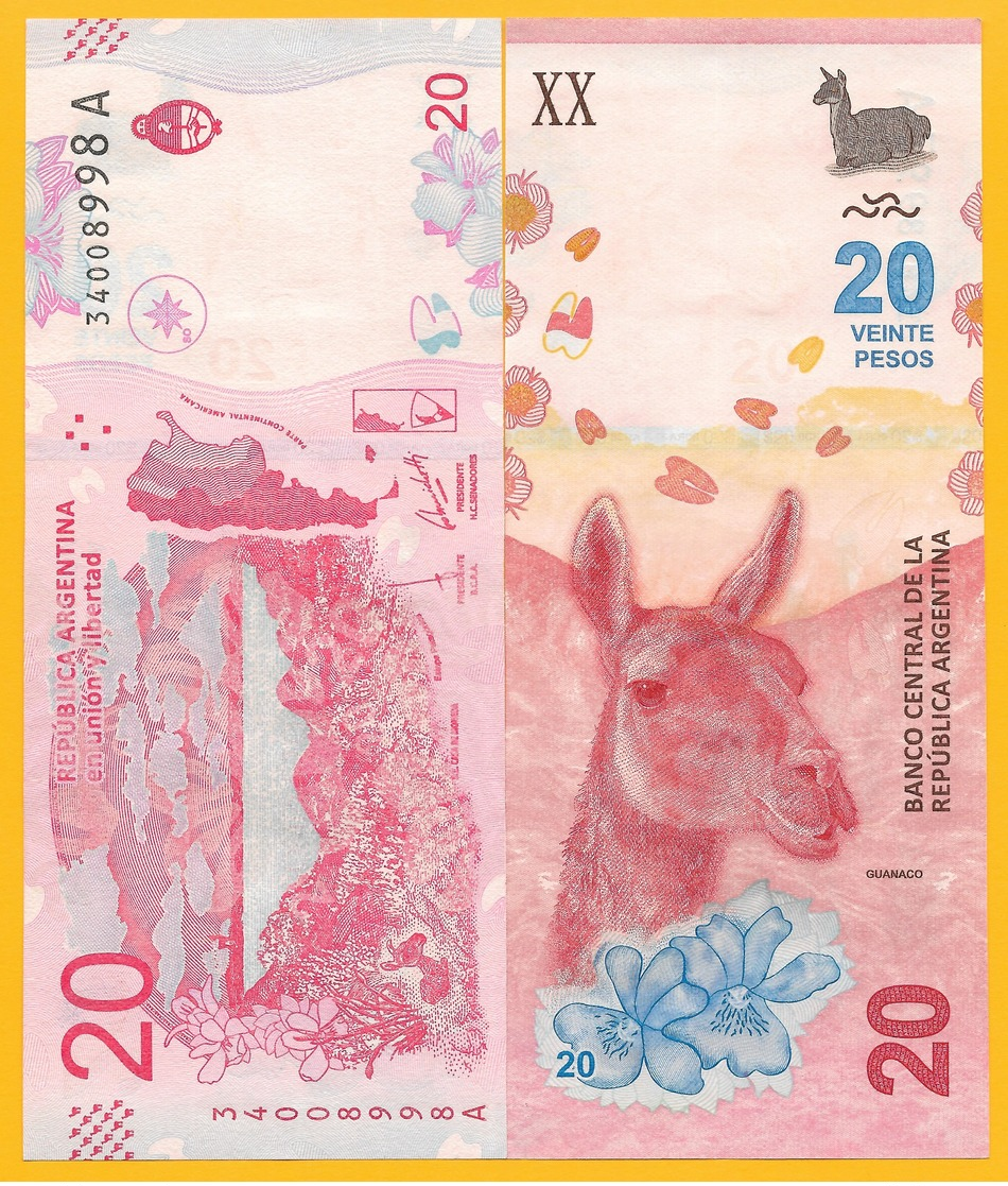 Argentina 20 Pesos	P-361 2017 (Suffix A) UNC Banknote - Argentina