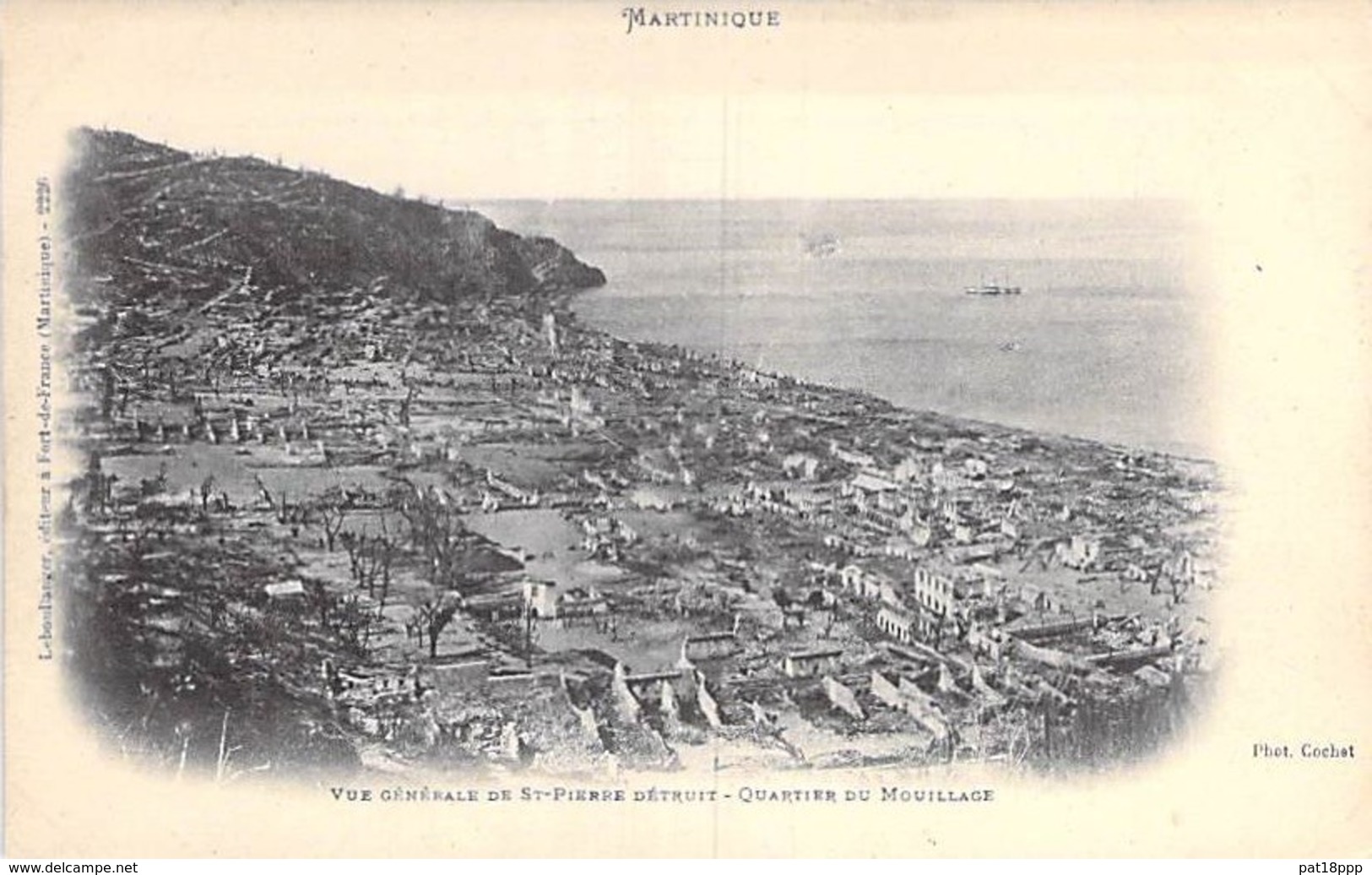 EVENEMENTS Catastrophes Eruption Volcanique (8 Mai 1902) MARTINIQUE St PIERRE : Quartier Du Mouillage - CPA - Catastrofi