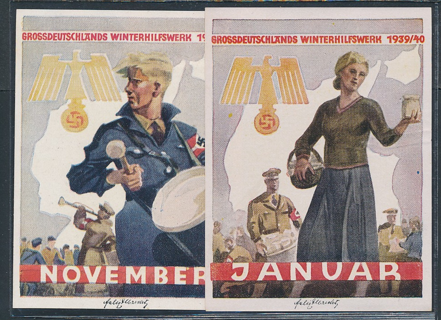 WHW-Propaganda Vignetten-zeitgeschichliches Dokument  (oo8197   ) Siehe Scan - Briefe U. Dokumente