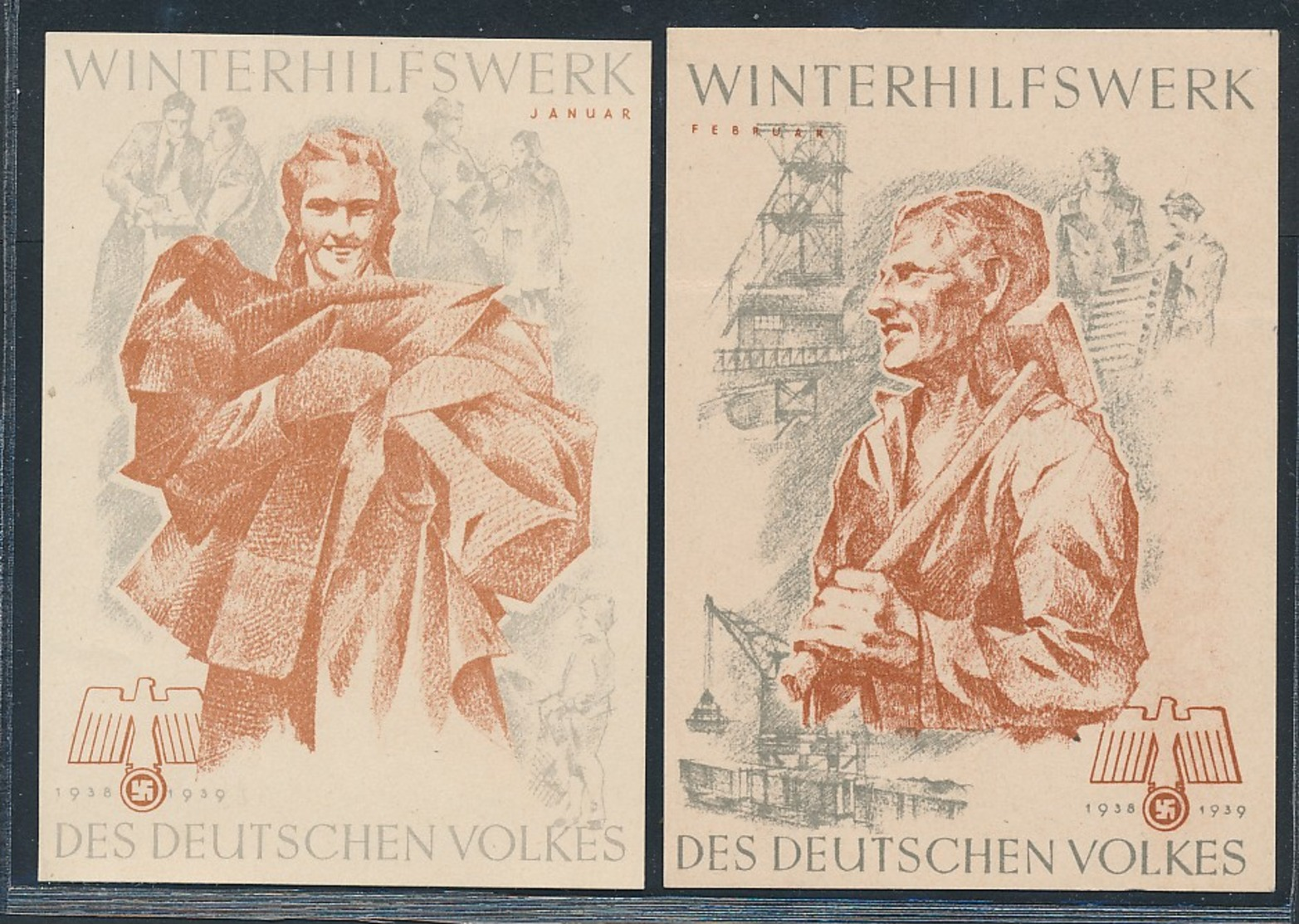 WHW-Propaganda Vignetten-zeitgeschichliches Dokument  (oo8198   ) Siehe Scan - Briefe U. Dokumente