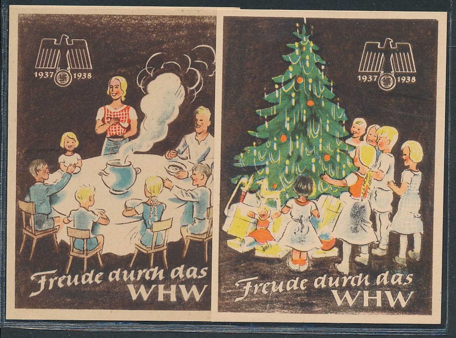 WHW-Propaganda Vignetten-zeitgeschichliches Dokument  (oo8251   ) Siehe Scan - Briefe U. Dokumente