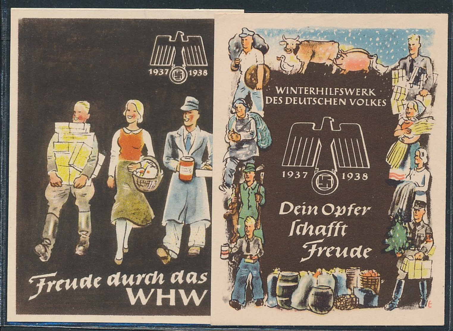 WHW-Propaganda Vignetten-zeitgeschichliches Dokument  (oo8253   ) Siehe Scan - Briefe U. Dokumente