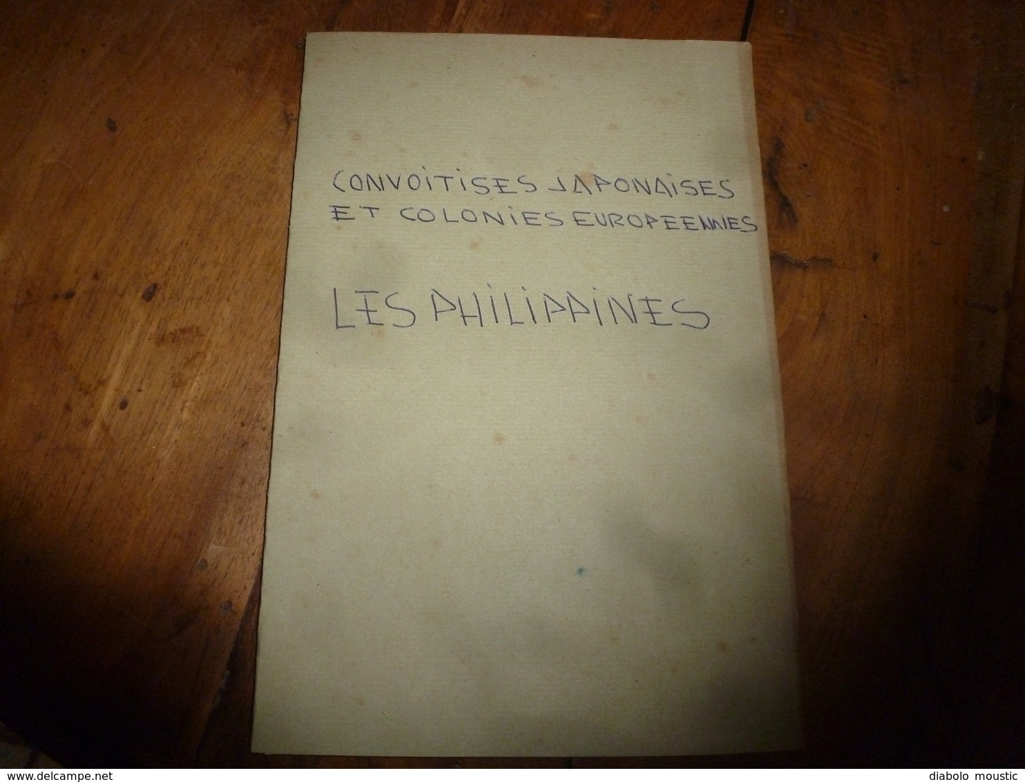 1897  LES PHILIPPINES   Convoitises Japonaises Et Colonies Européennes     (27 Pages) - Ohne Zuordnung