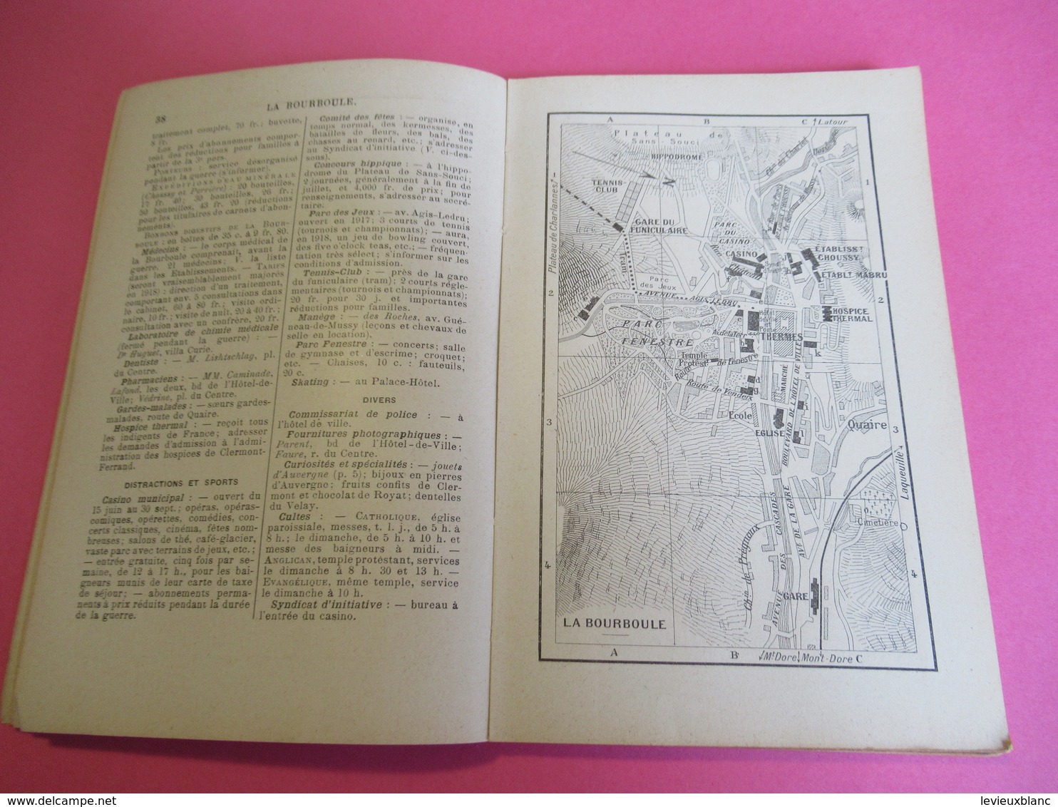 GuidesDiamant/ Le-MONT-DORE La- BOURBOULE SAINT-NECTAIRE/Hachette et Cie/1918        PGC269