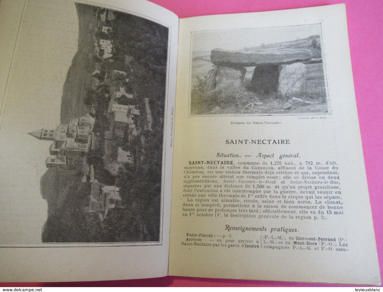 GuidesDiamant/ Le-MONT-DORE La- BOURBOULE SAINT-NECTAIRE/Hachette et Cie/1918        PGC269