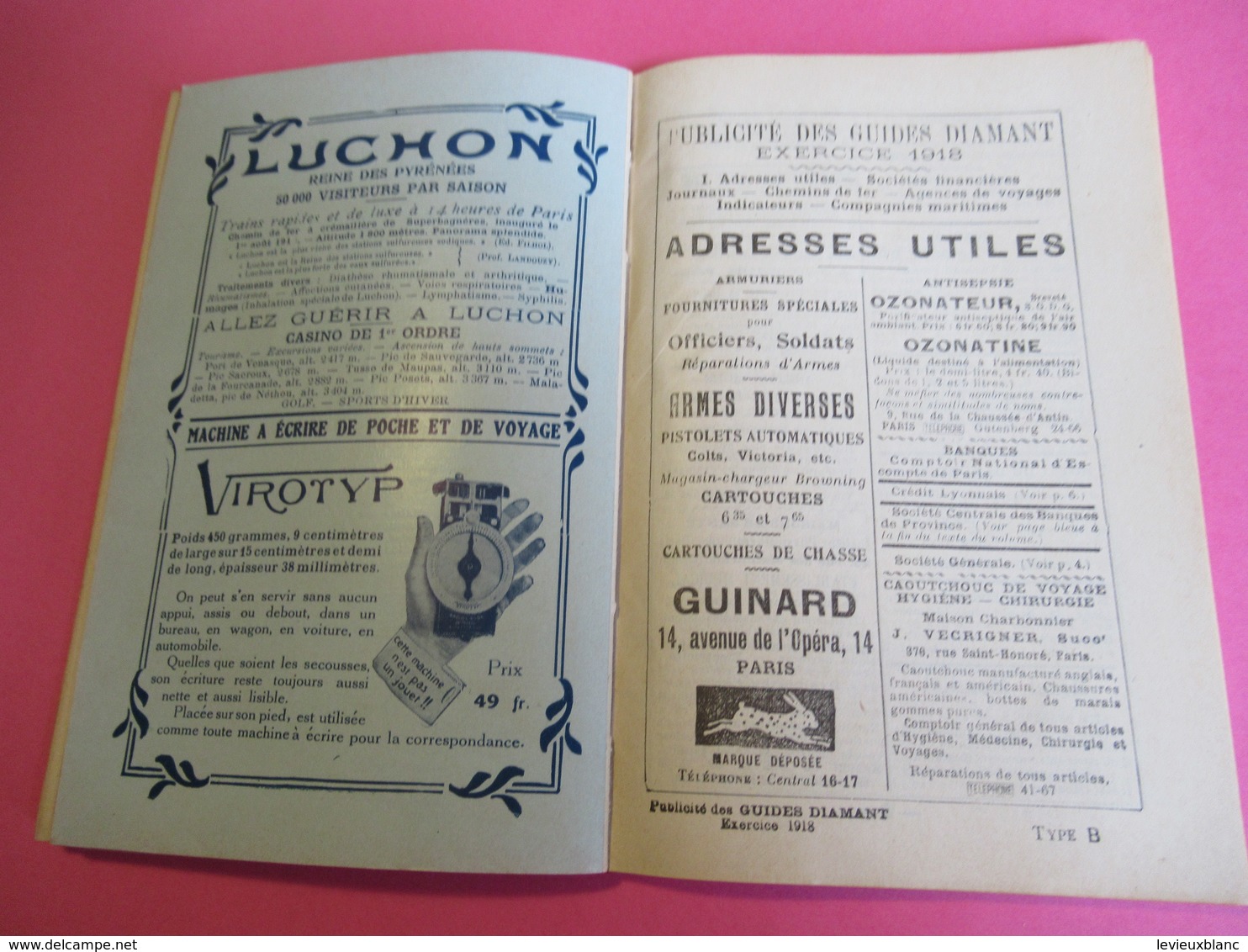 GuidesDiamant/ Le-MONT-DORE La- BOURBOULE SAINT-NECTAIRE/Hachette et Cie/1918        PGC269