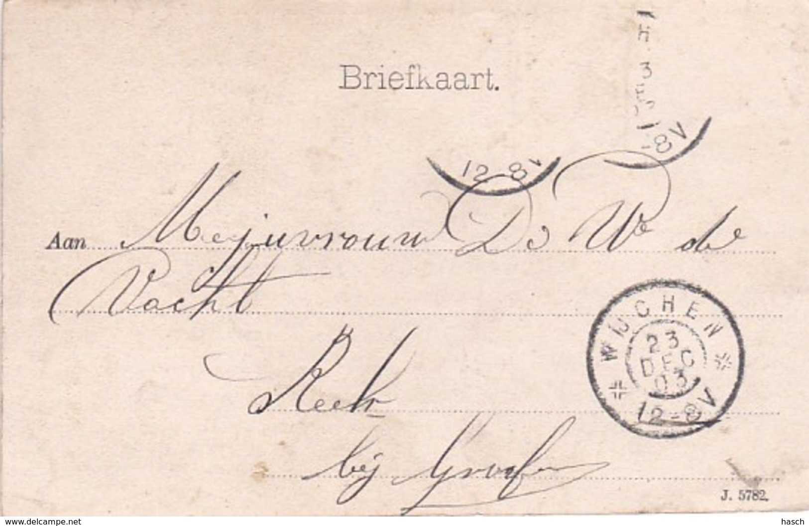 260652Wijchen, Groet Uit Wijchen. Kasteel. (poststempel 1903)(zie Hoeken) - Autres & Non Classés