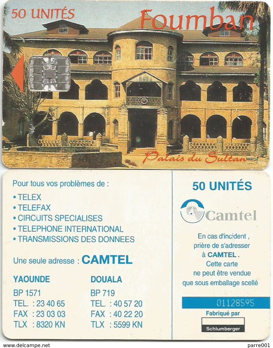 Cameroon Cameroun 50 UT CAMTEL Foumban Palais De Sultan Schlumberger Phonecard Telecard - Kamerun