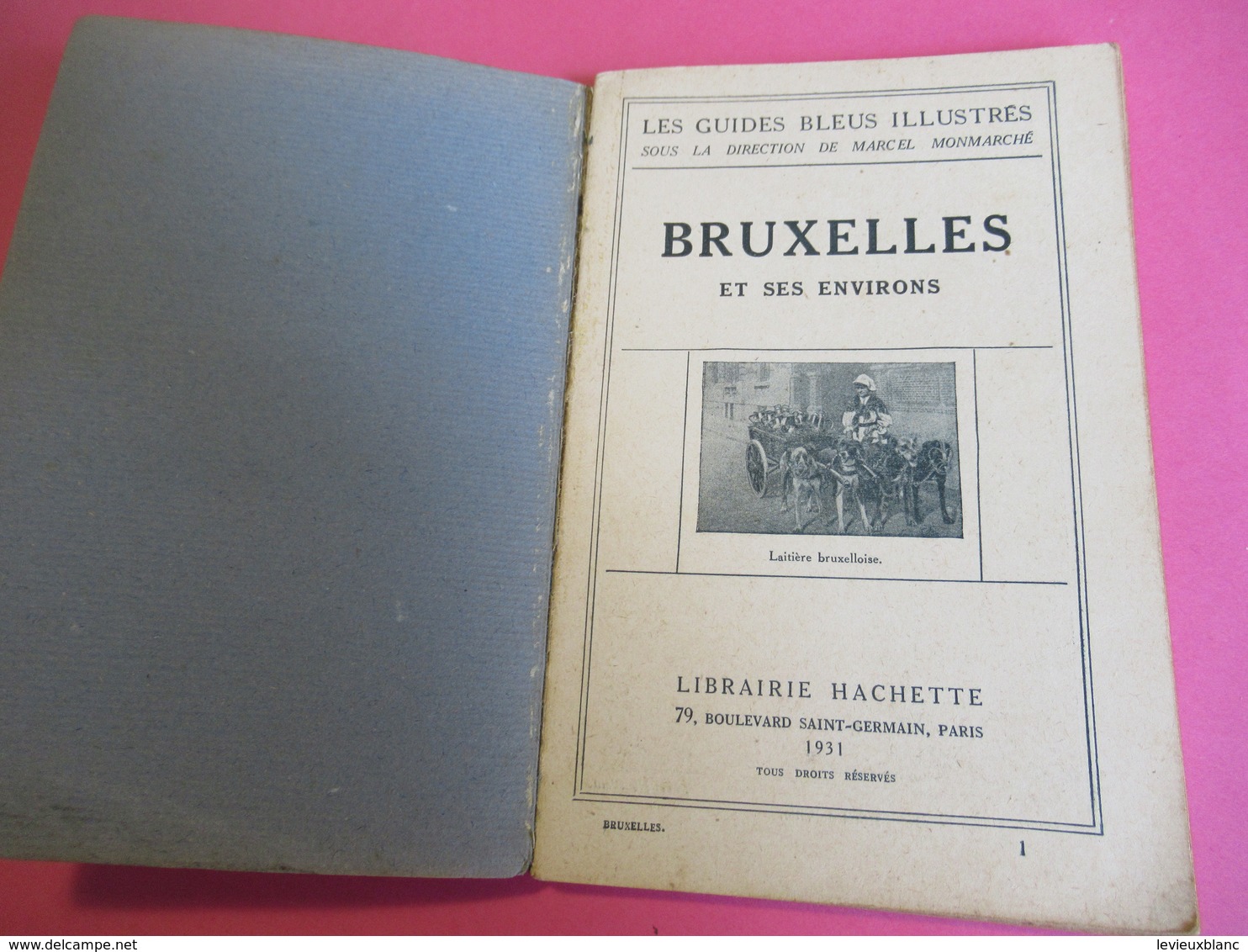 Les Guides Bleus Illustrés/BRUXELLES/Librairie Hachette Et Cie/1931       PGC271 - Cartes Routières