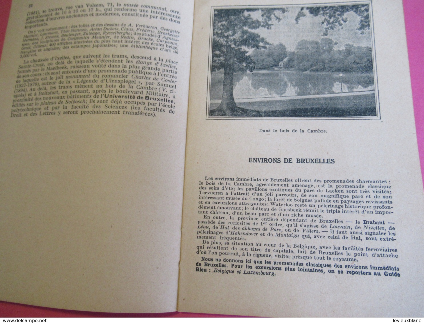 Les Guides Bleus Illustrés/BRUXELLES/Librairie Hachette Et Cie/1931       PGC271 - Roadmaps