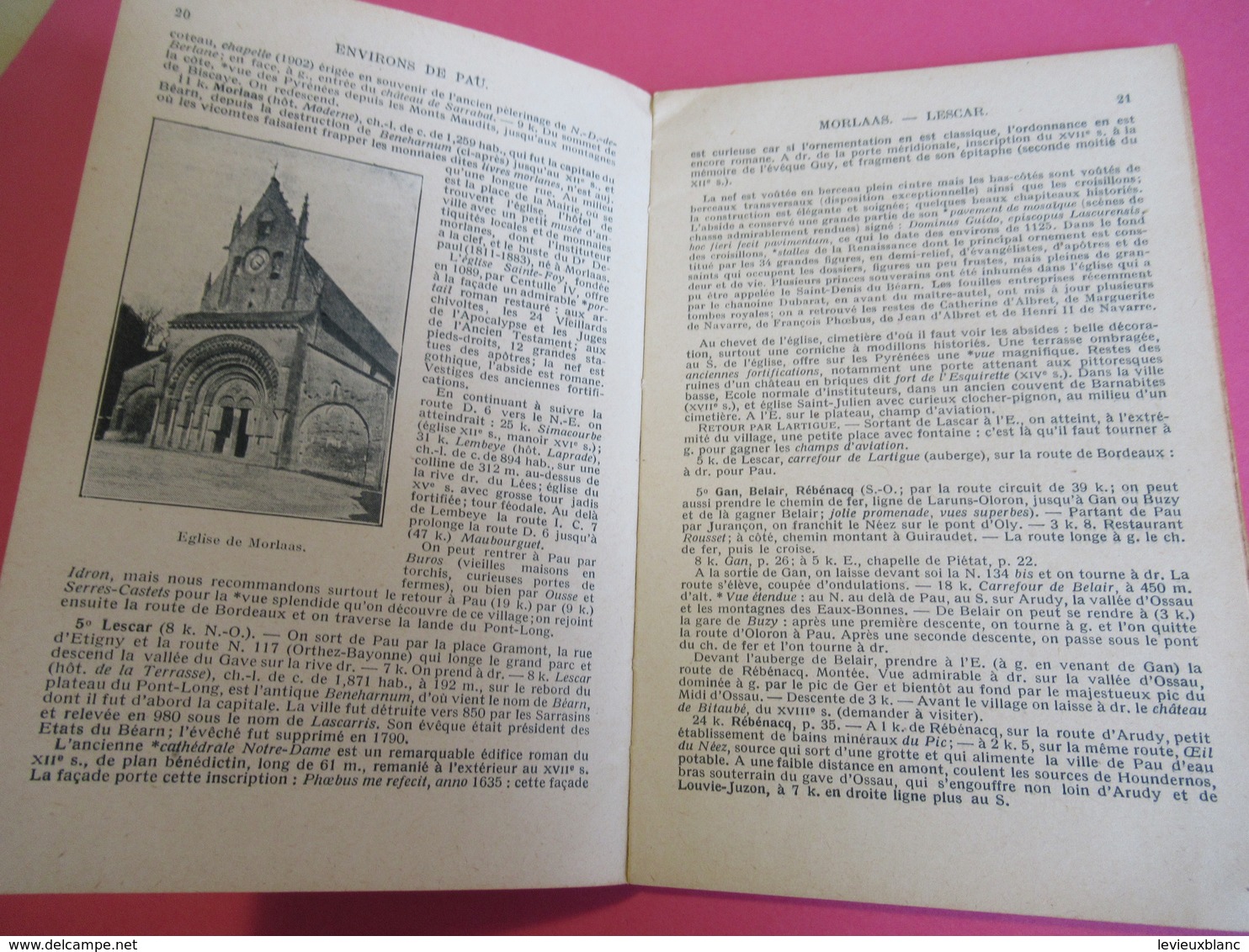 Les Guides Bleus Illustrés/PAU Eaux-Bonnes Eaux-Chaudes/Librairie Hachette Et Cie/1934       PGC272 - Wegenkaarten