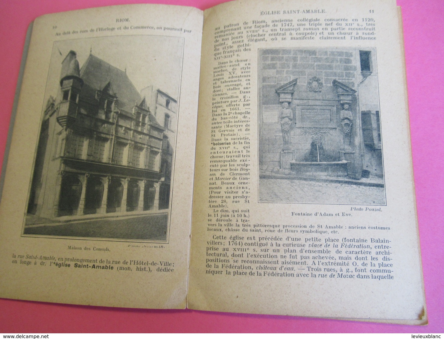 Les Guides Bleus Illustrés/CHATELGUYON Riom Montluçon Néris Evaux Chateauneuf/Librairie Hachette Et Cie/1924      PGC273 - Roadmaps