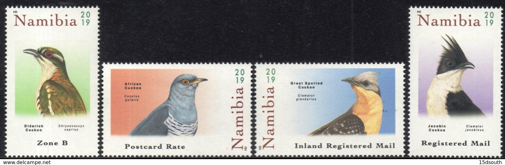 Namibia - 2019 Cuckoos Set  (**) - Coucous, Touracos