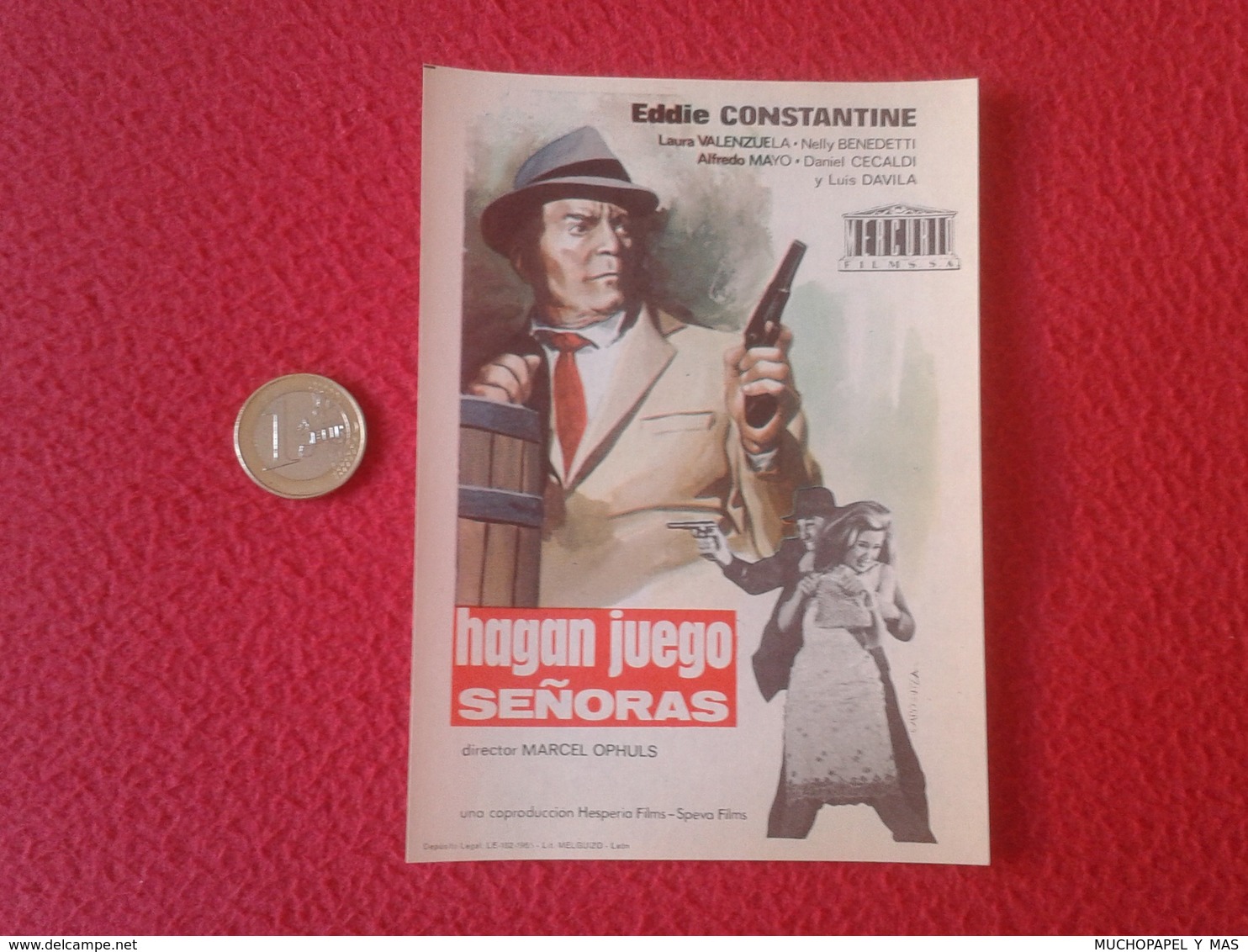 SPAIN ANTIGUO PROGRAMA DE CINE FOLLETO MANO OLD CINEMA PROGRAM PROGRAMME FILM PELÍCULA HAGAN JUEGO SEÑORAS ALFREDO MAYO - Publicité Cinématographique