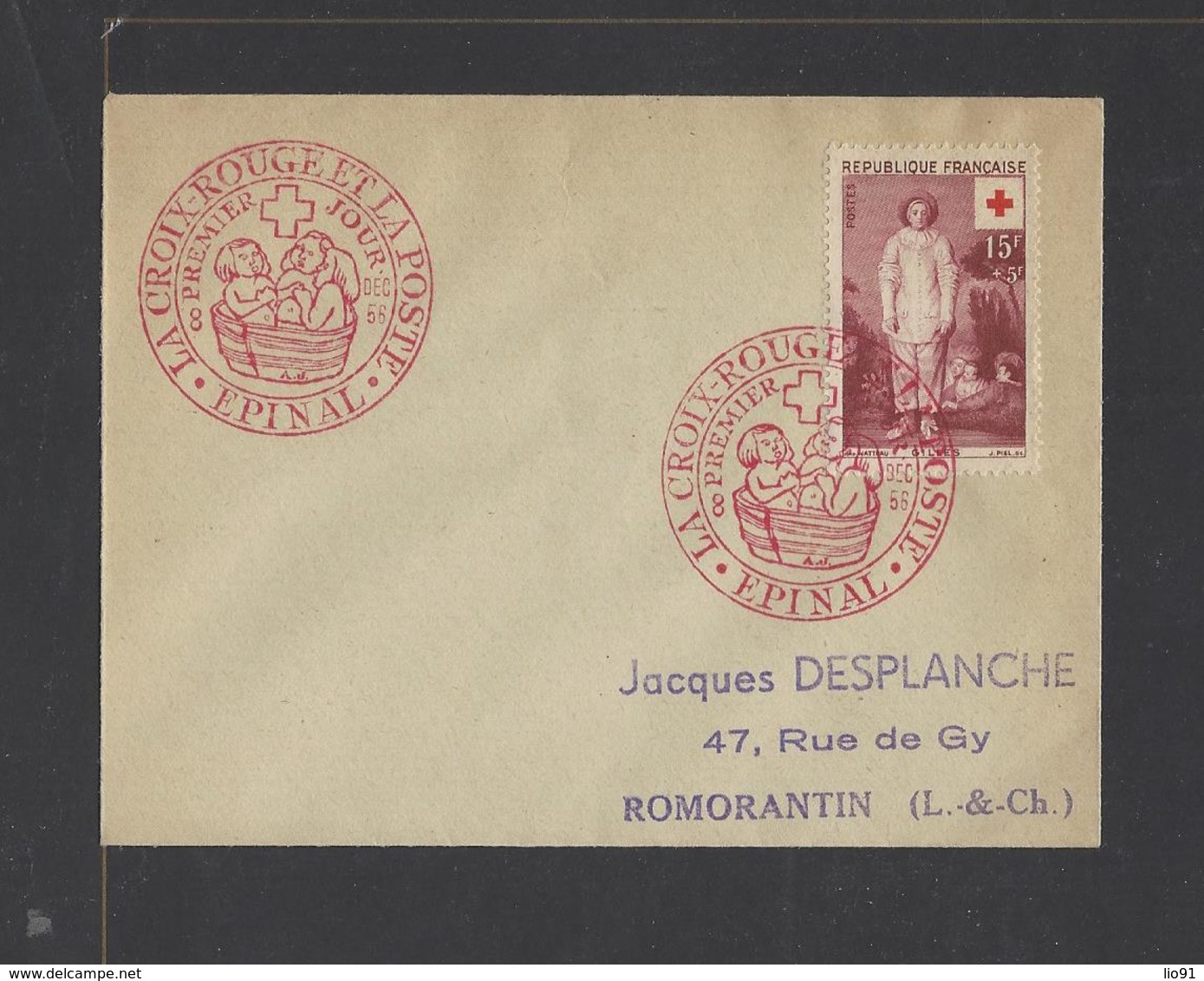 FRANCE.  YT FDC   N° 1090  Oblitération 1er Jour  8-12-1956 - 1950-1959