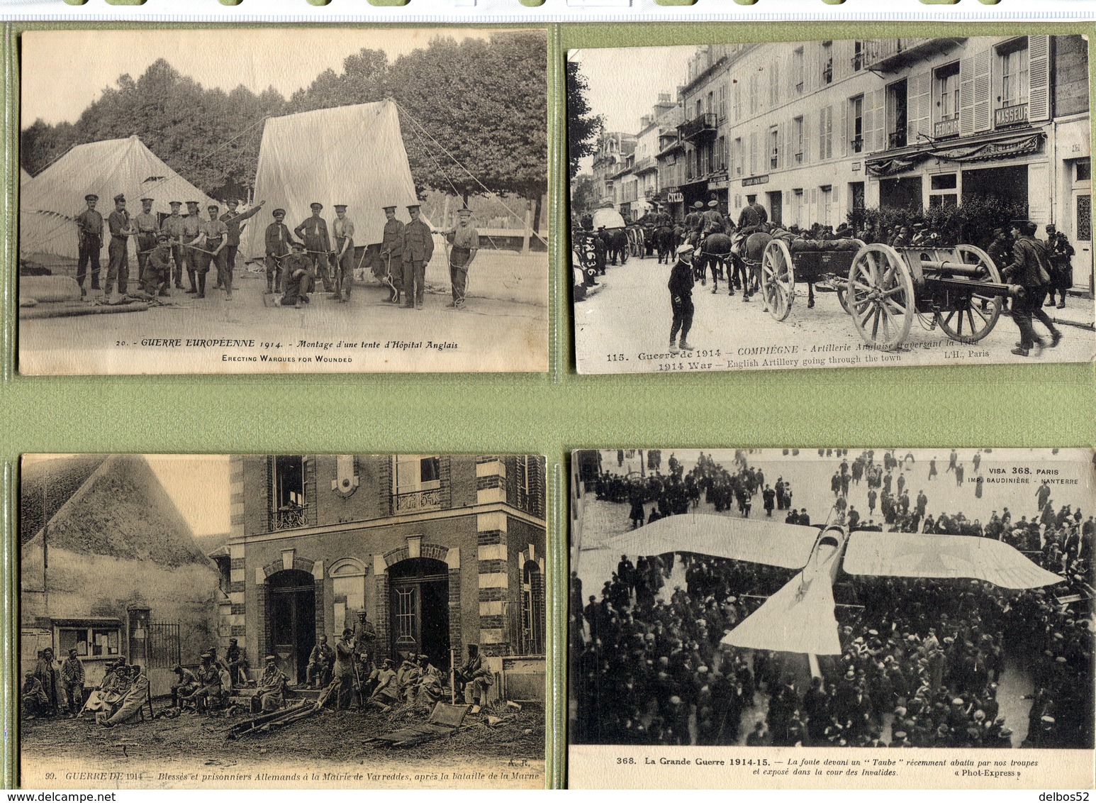 GUERRE 1914-1918  : LOT De 24 CARTES POSTALES  (toutes Scannées) - Guerre 1914-18