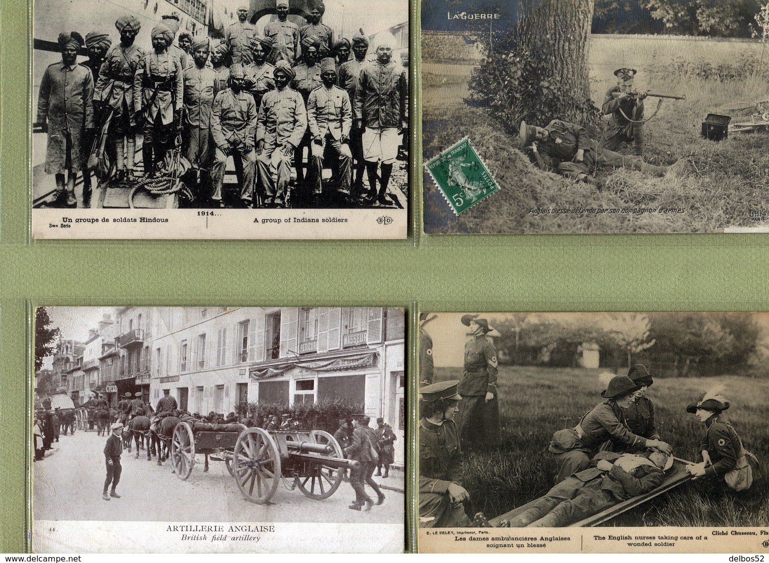 GUERRE 1914-1918  : LOT De 24 CARTES POSTALES  (toutes Scannées) - Guerre 1914-18