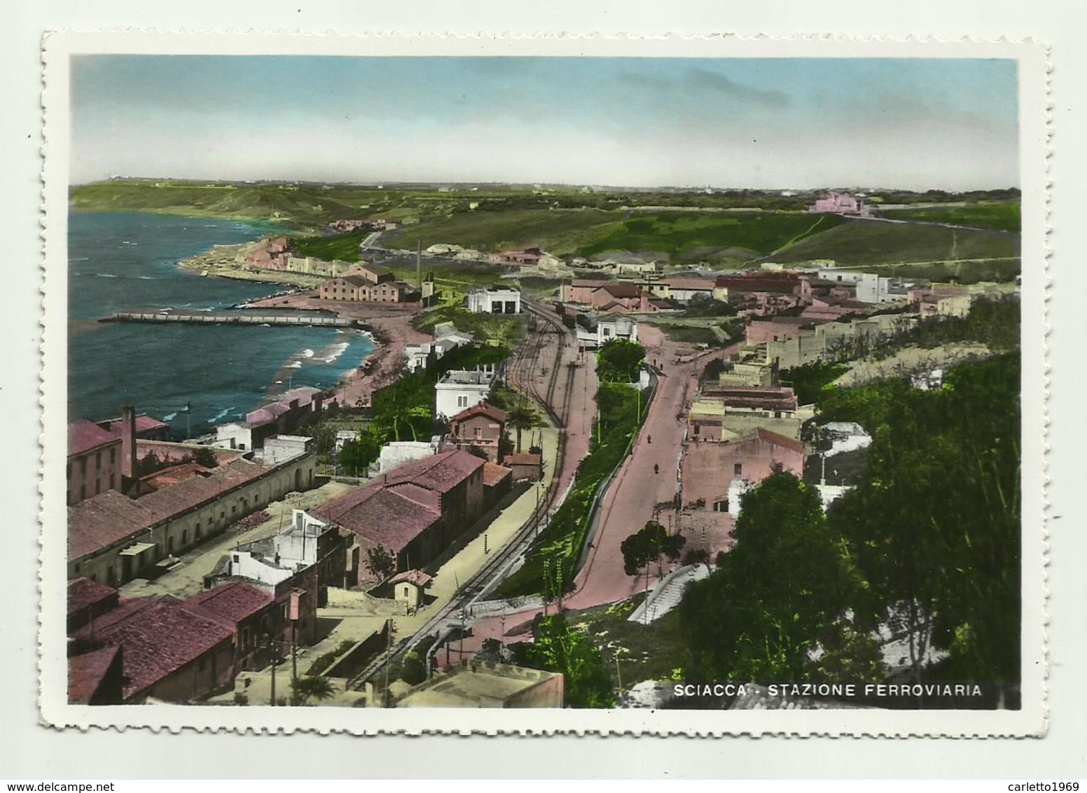 SCIACCA - STAZIONE FERROVIARIA - VIAGGIATA FG - Agrigento