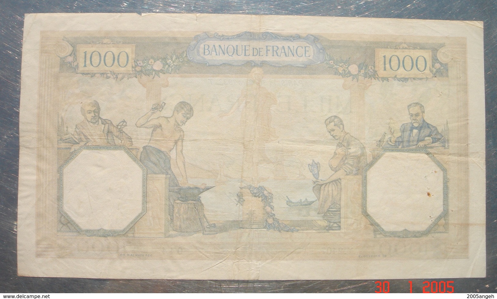 Billet 1000 Francs Banque De France Le 30 Mars 1933 - - 500 F 1968-1993 ''Pascal''