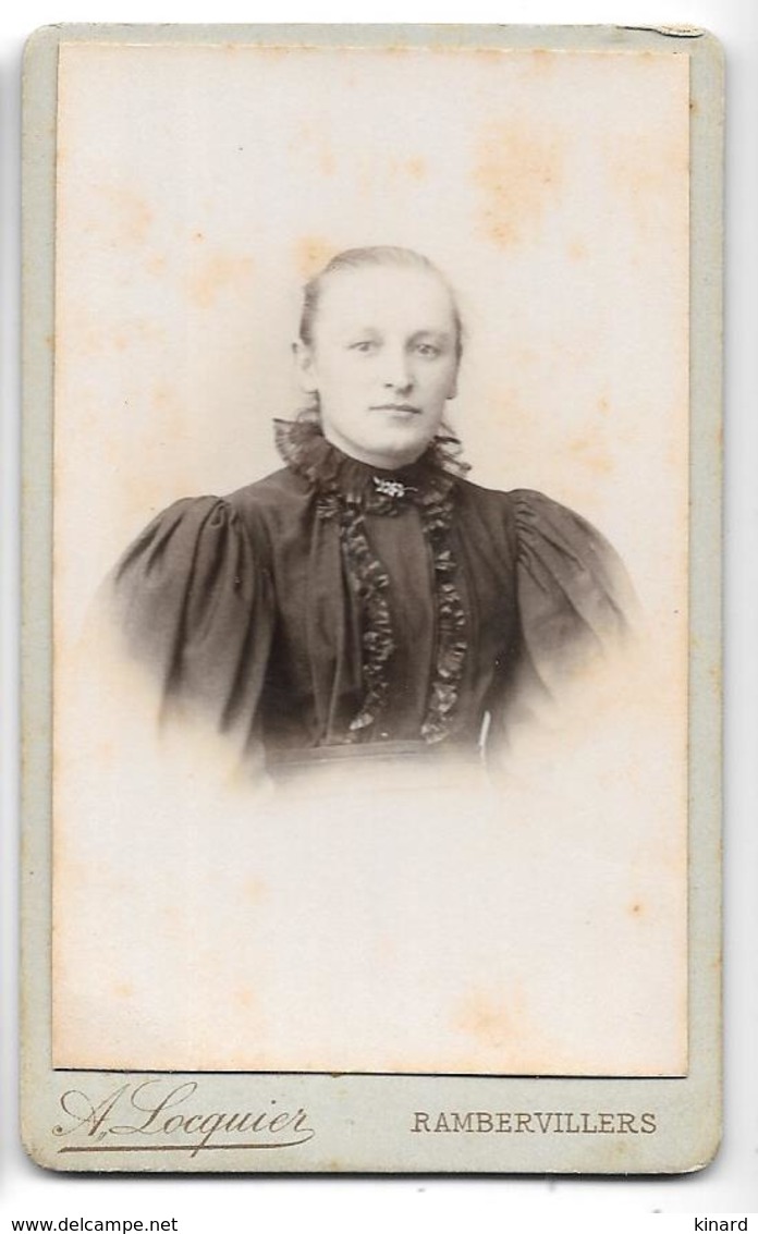 PHOTO ORIGINALE  XIX°  CDV... RAMBERVILLIERS..A. LOQUIER.... TBE..SCAN - Anciennes (Av. 1900)