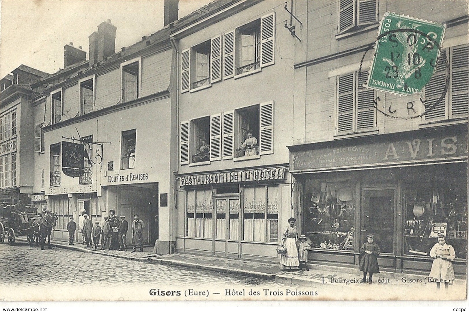 CPA Gisors Hôtel Des Trois Poissons - Gisors