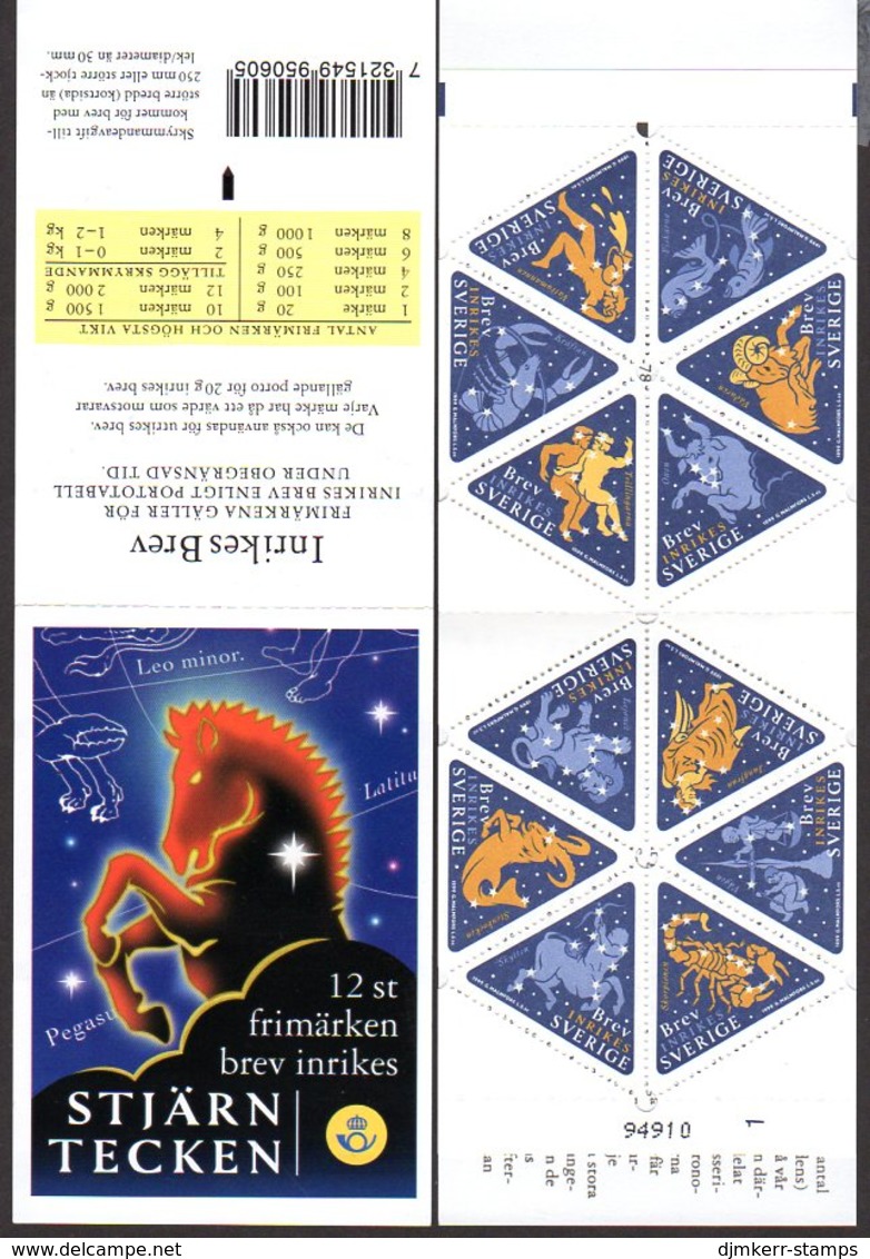 SWEDEN 1999 Zodiac Booklet MNH / **.  Michel MH256 - Ungebraucht