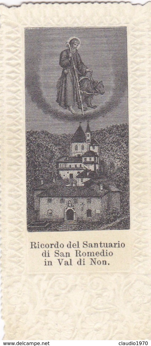 SANTINO - RICORDO DEL SANTUARIO DI SAN ROMEDIO IN VAL DI NON ( TRENTO) - Santini