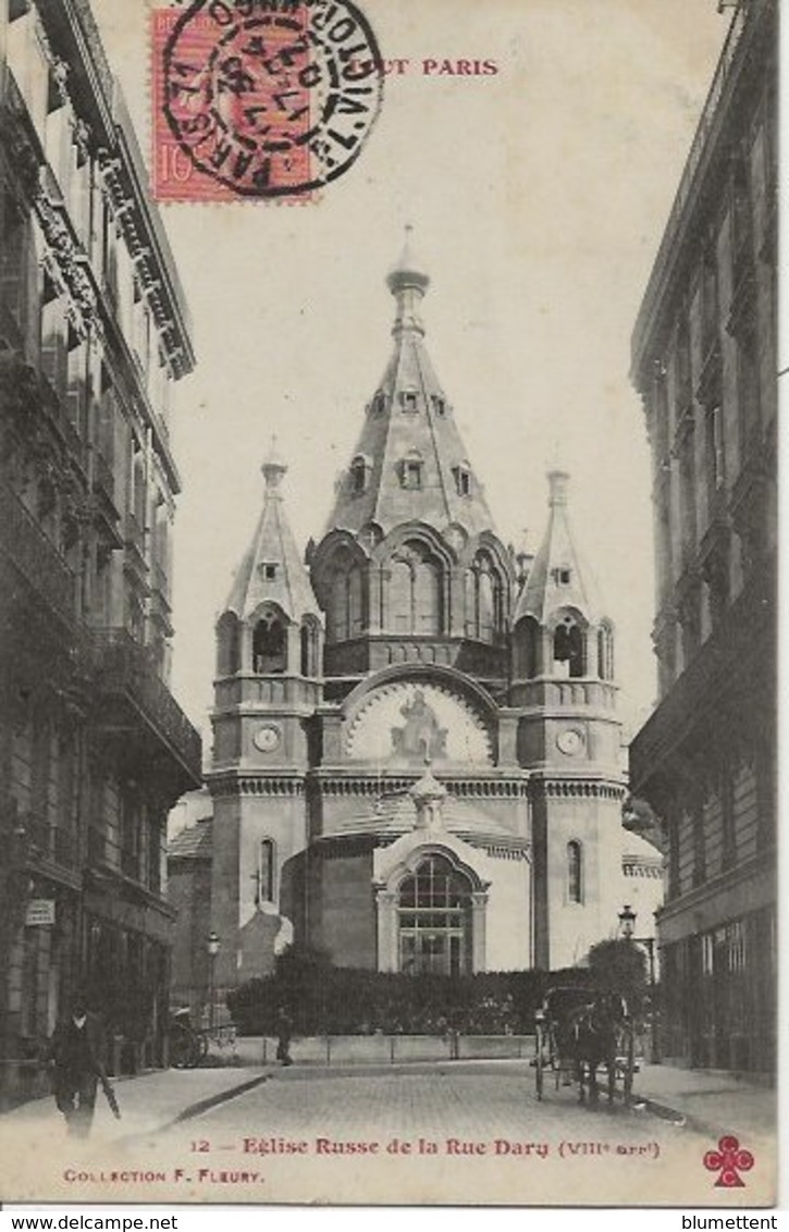 CPA TOUT PARIS 12 - Eglise Russe De La Rue Dary (VIIIème)-  Collection FLEURY - Paris (08)