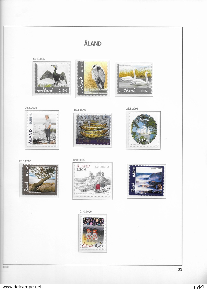 Aland 1984-2012 Almost Complete Collection In DAVO Album - Colecciones (en álbumes)