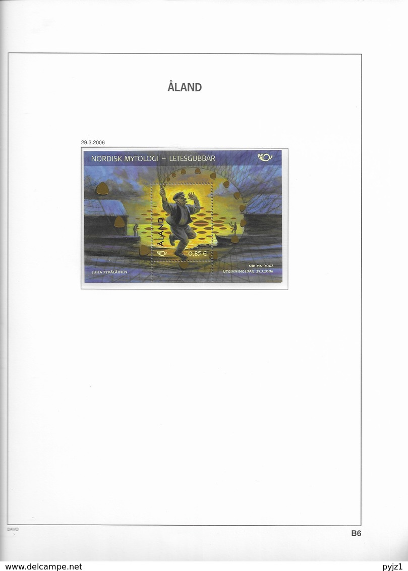 Aland 1984-2012 almost complete collection in DAVO album