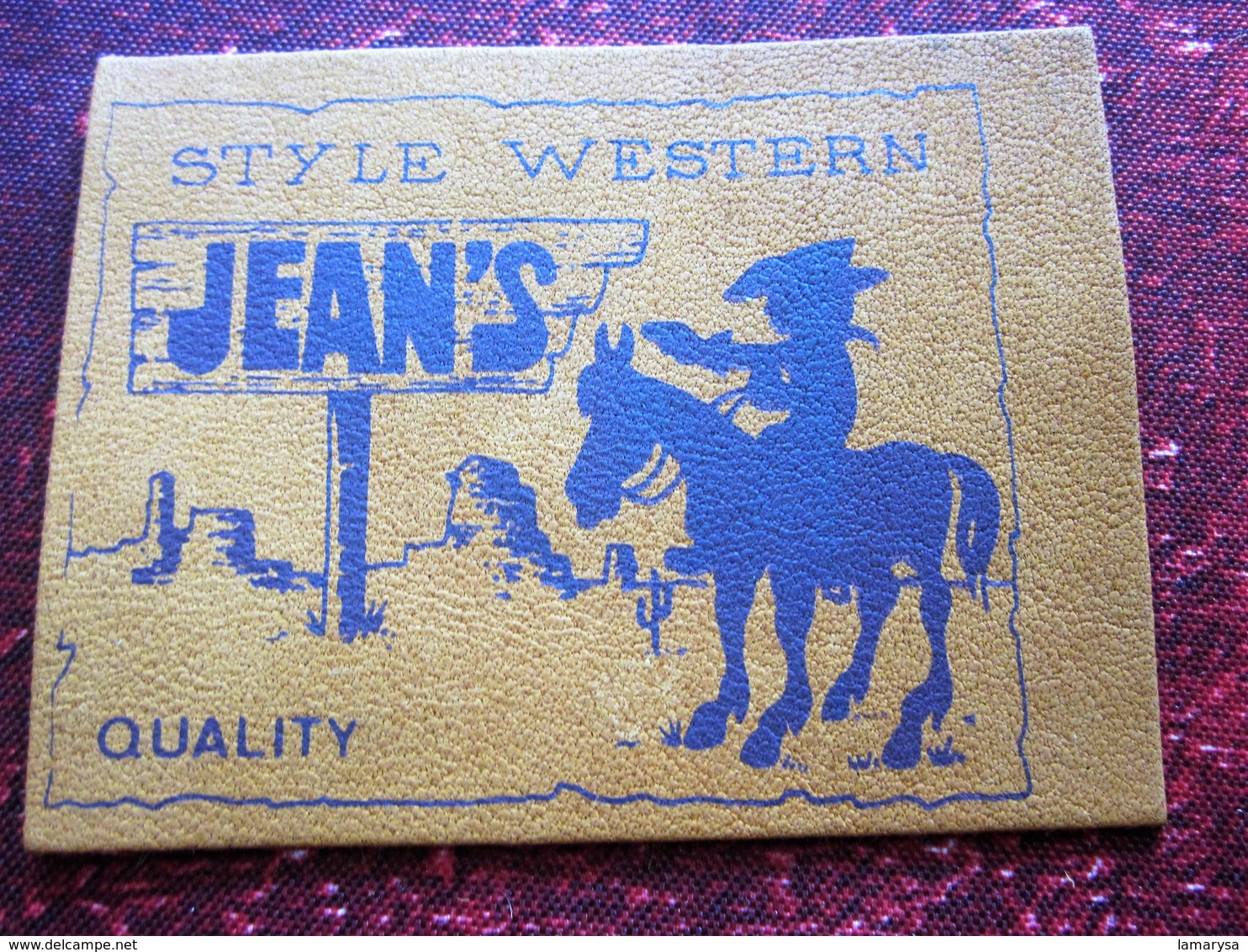 STYLE WESTERN PATCH Écusson En Cuir Pour Poche Arrière De JEAN'S Blason - Écussons - Blasons JEANS - Patches