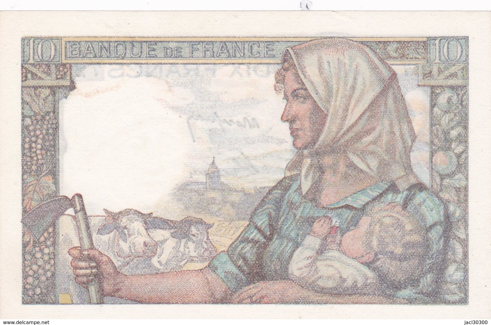 BILLET  10 FRANCS MINEUR Du 10-3-1949 * Z167 72944 * 1 épinglage (C) - 10 F 1941-1949 ''Mineur''