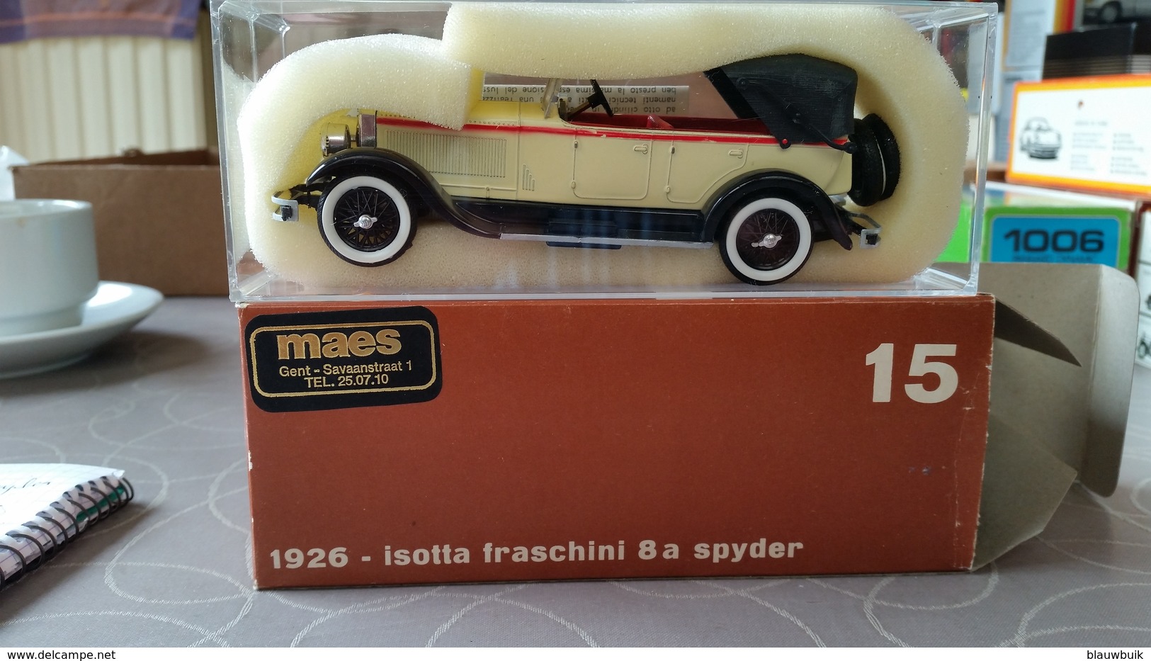 Rio #15 1924 Isotta-Fraschini Type 8A Spyder 1:43 Nmib - Brumm