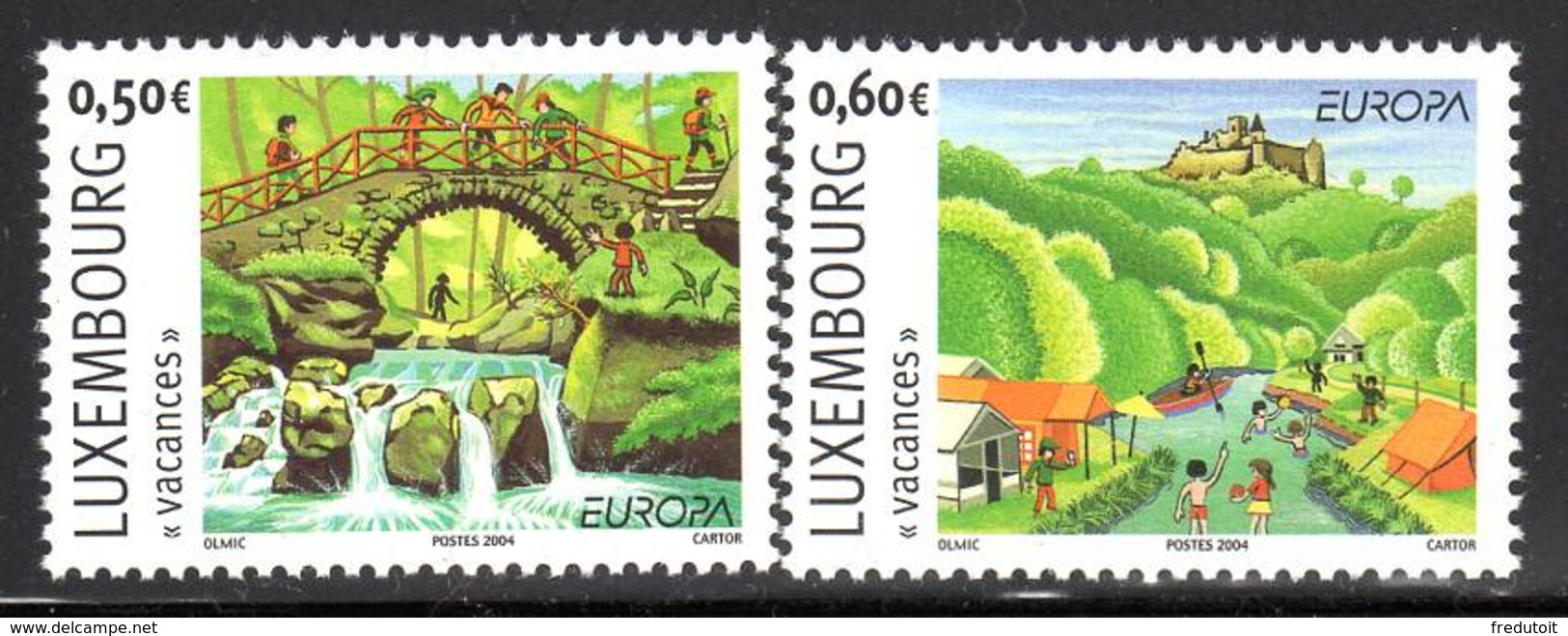 LUXEMBOURG - N°1590/1 ** (2004) Europa - Unused Stamps