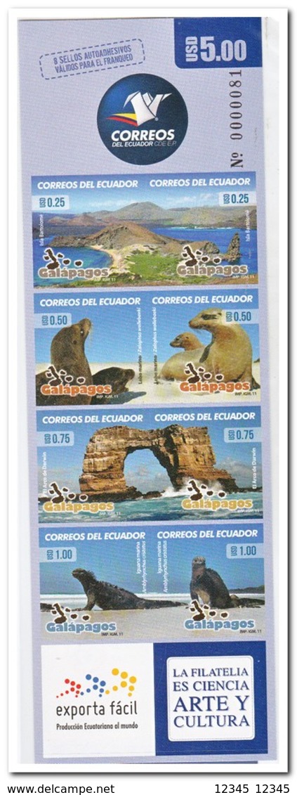 Ecuador 2011, Postfris MNH, Animals, Birds, Nature ( 2 Booklets, Carnets ) - Ecuador