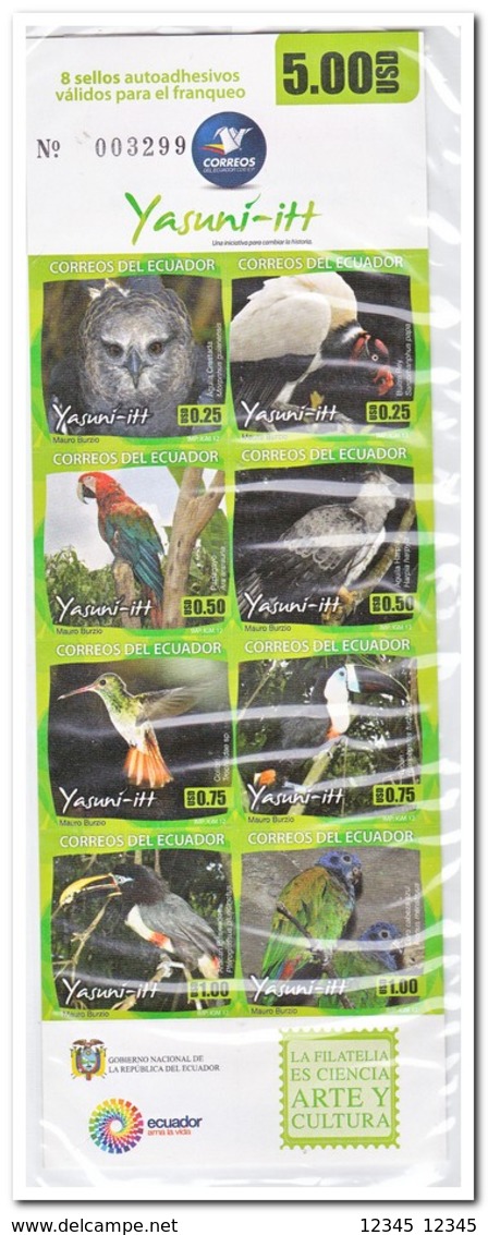 Ecuador 2012, Postfris MNH, Animals, Birds, Flowers ( 2 Booklets, Carnets ) - Ecuador