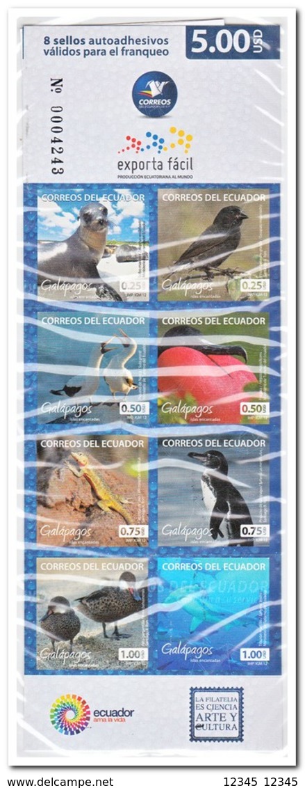 Ecuador 2012, Postfris MNH, Animals, Birds, Boat, Fish, Nature ( 2 Booklets, Carnets ) - Ecuador