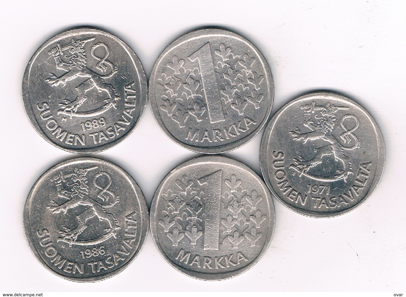 5 X 1MARKKA FINLAND /4414/ - Finlande