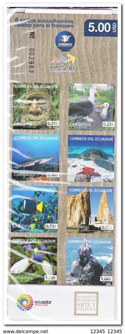 Ecuador 2012, Postfris MNH, Fish, Birds, Flowers, Nature ( 2 Booklets, Carnets ) - Ecuador