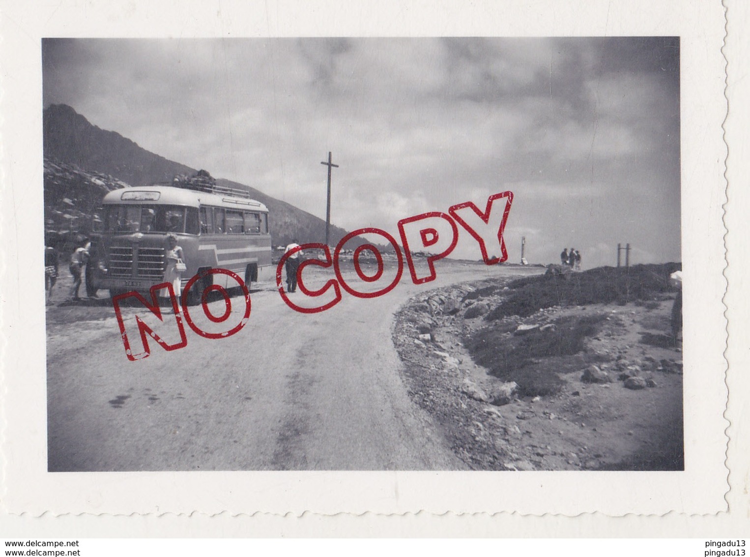 Au Plus Rapide Autobus Berliet Col De Vergio Corse Juin 1958 - Automobiles