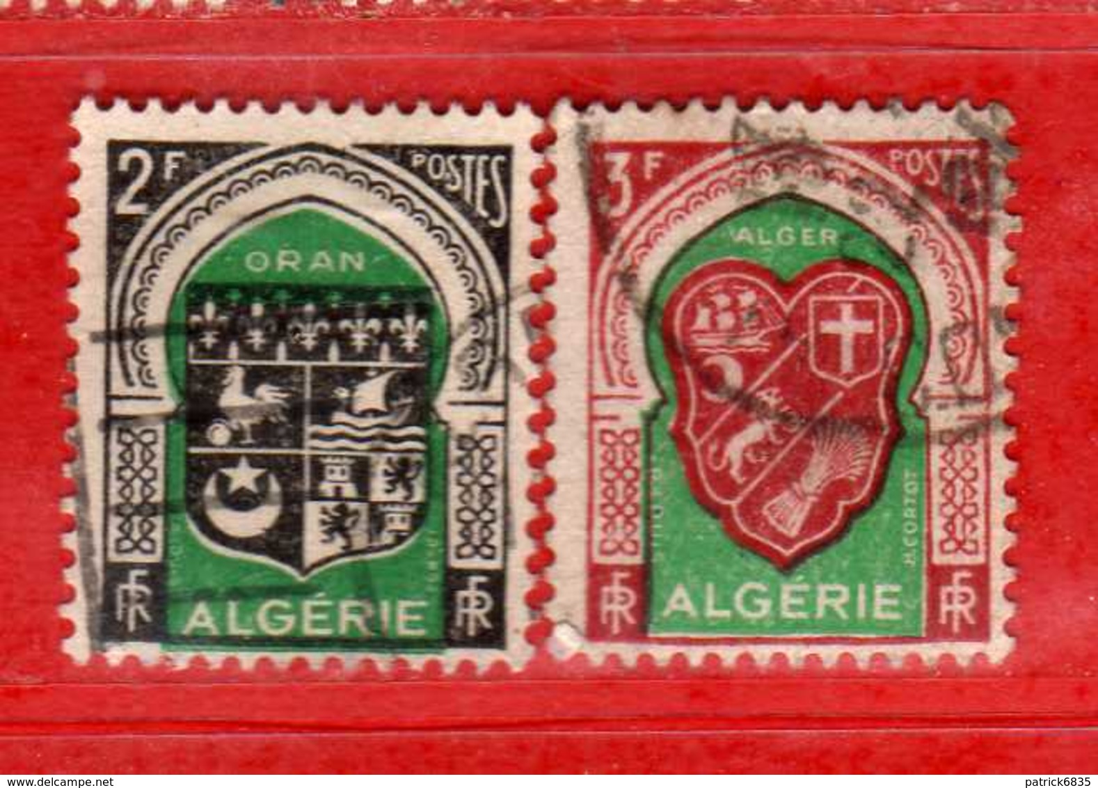 (Us3) ALGERIA - ALGERIE °- 1947 - Armoiries De  Villes  Yvert. N° 259-261. Oblitéré .  Vedi Descrizione - Usati