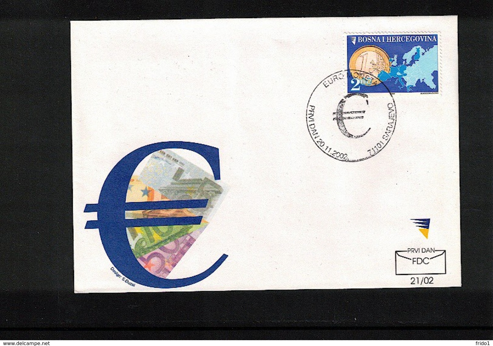 Bosnia And Herzegowina Sarajevo 2002 EURO  FDC - 2002