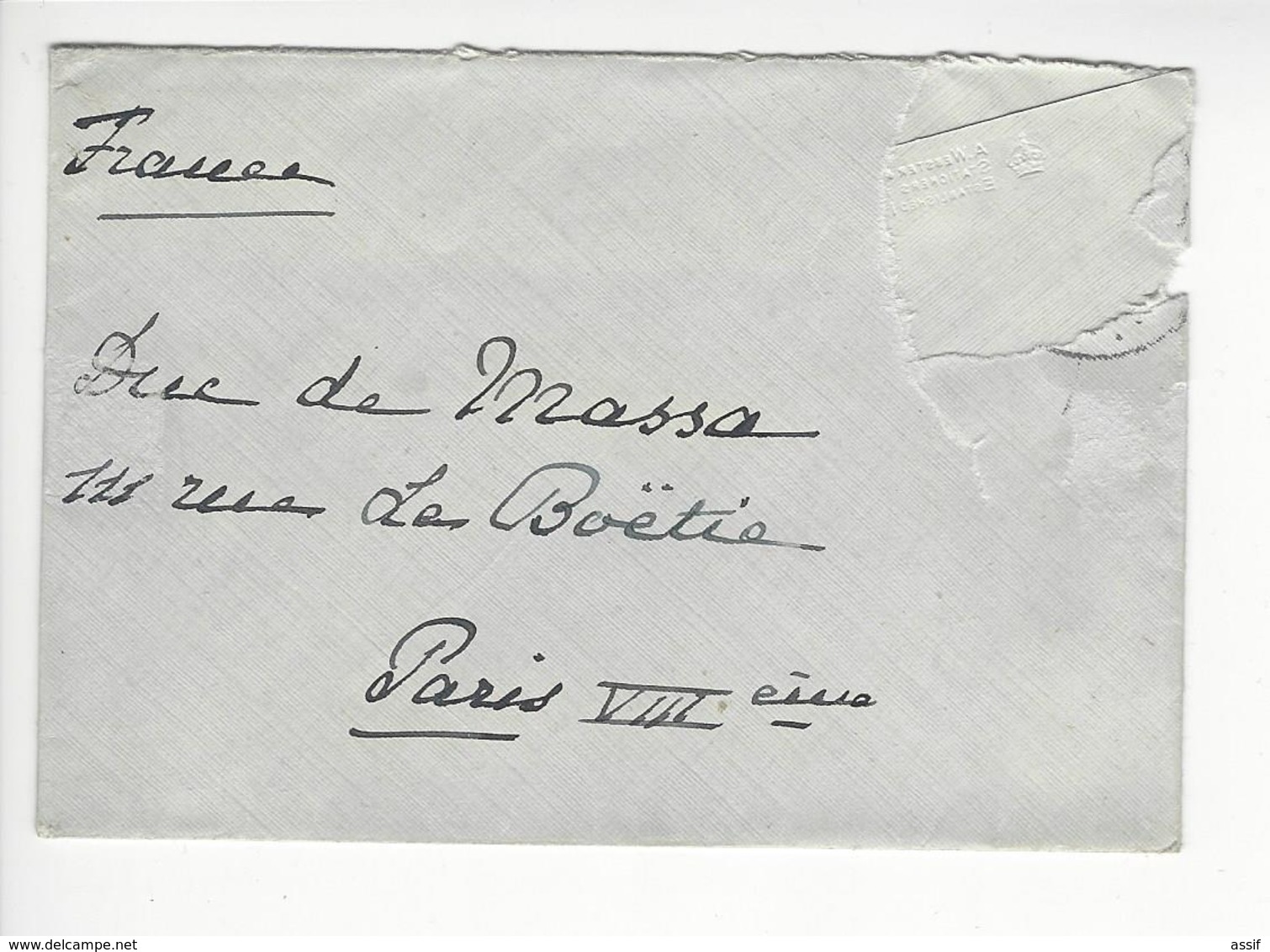 Princesse Clémentine De Belgique (1872 - 1955) LAS 1922 FILLE DU ROI LEOPOLD II FEMME DE VICTOR NAPOLEON AUTOGRAPHE - Altri & Non Classificati