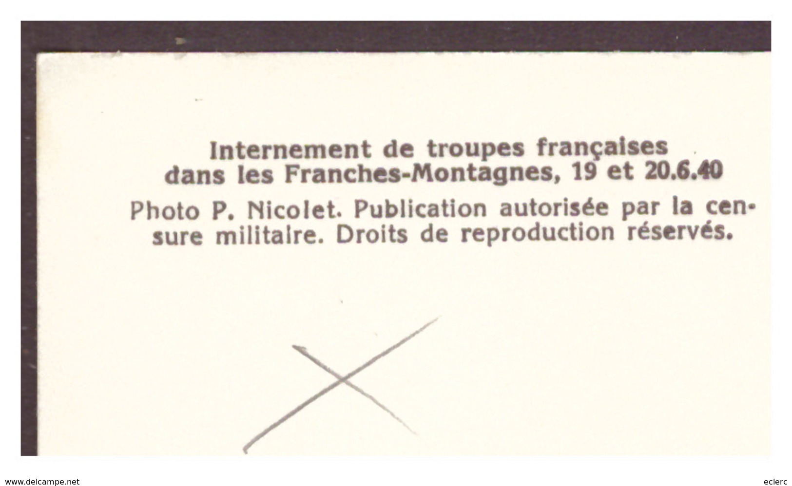 FORMAT 10x15 Cm - SAIGNELEGIER - TROUPES FRANCAISES DANS LE JURA LES 19 ET 20 JUIN 1940 - TB - Saignelégier