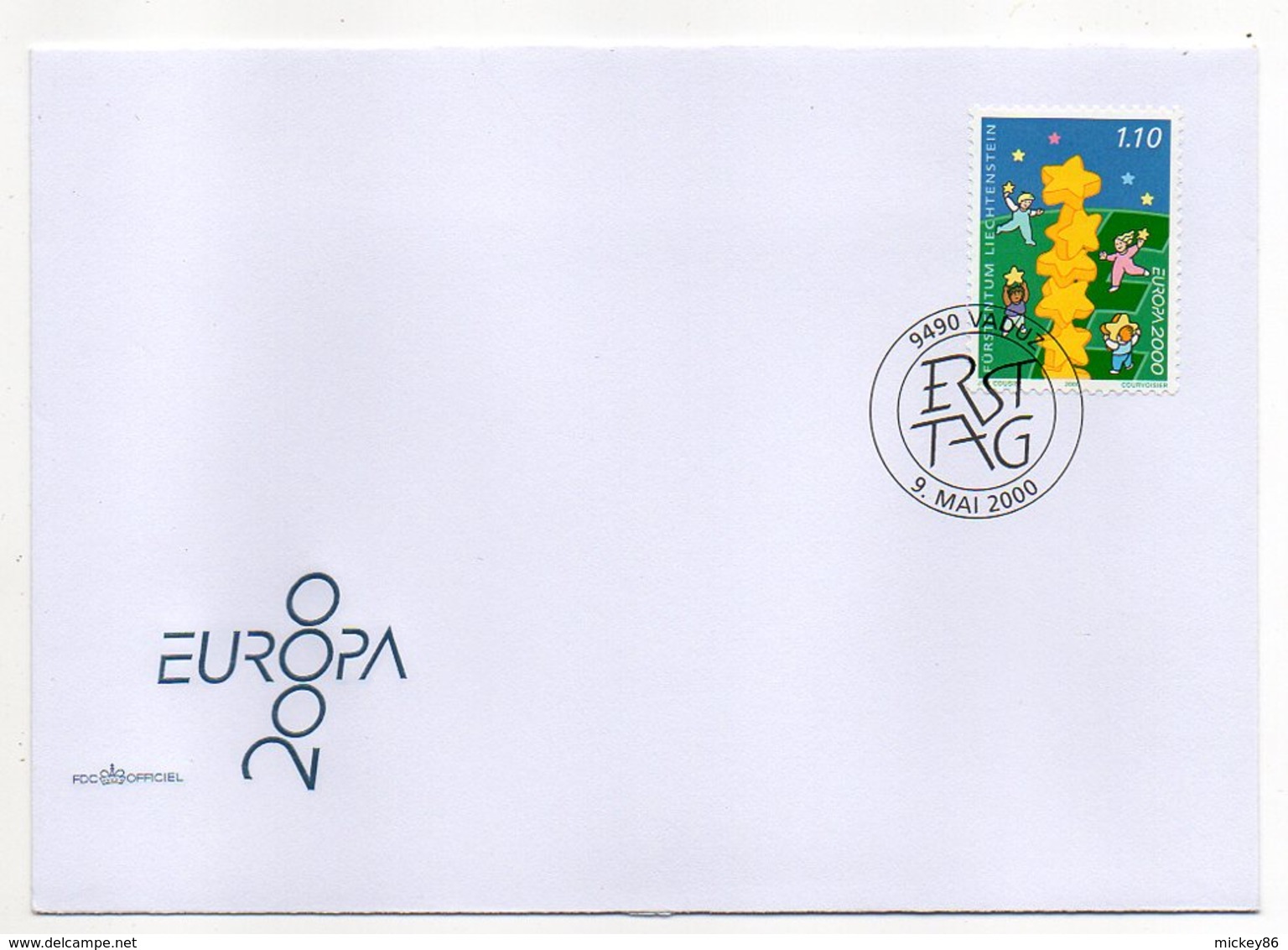 Liechtenstein  -- 2000 -- FDC -- EUROPA  2000   --cachet  VADUZ - FDC