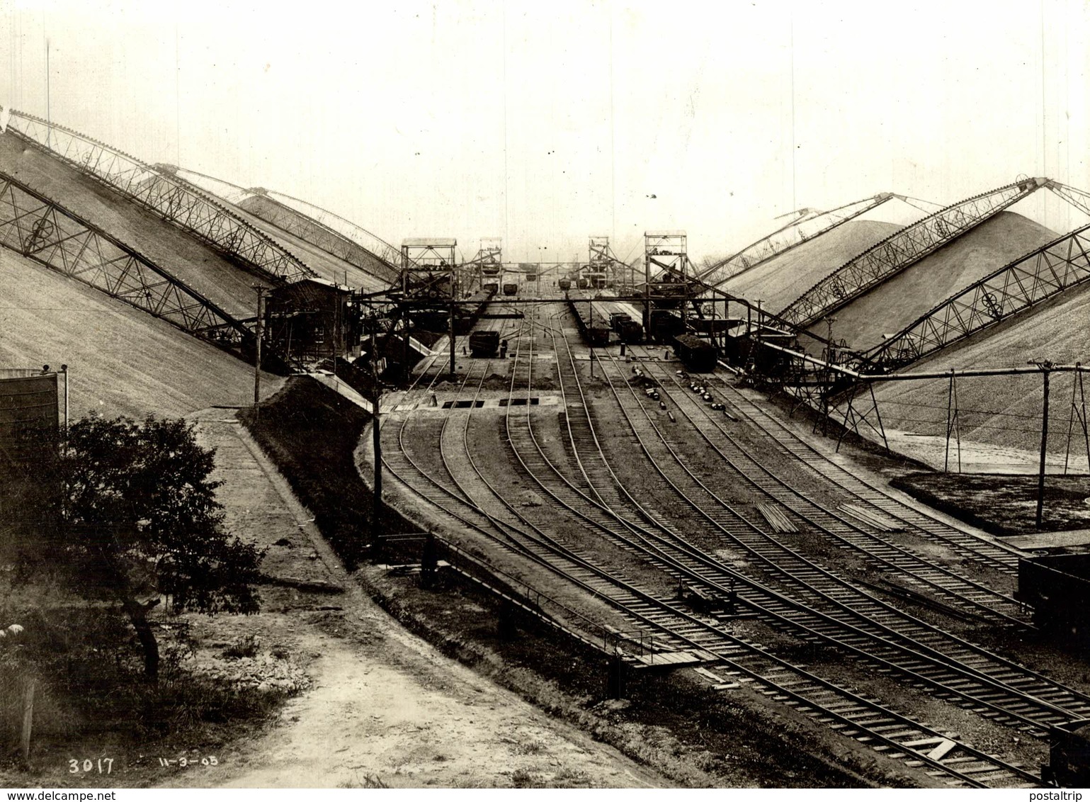 RAILWAY  MINE MINA MINERÍA, MINIERE, MIJNBOUW, BERGBAU  20*15CM Fonds Victor FORBIN 1864-1947 - Profesiones