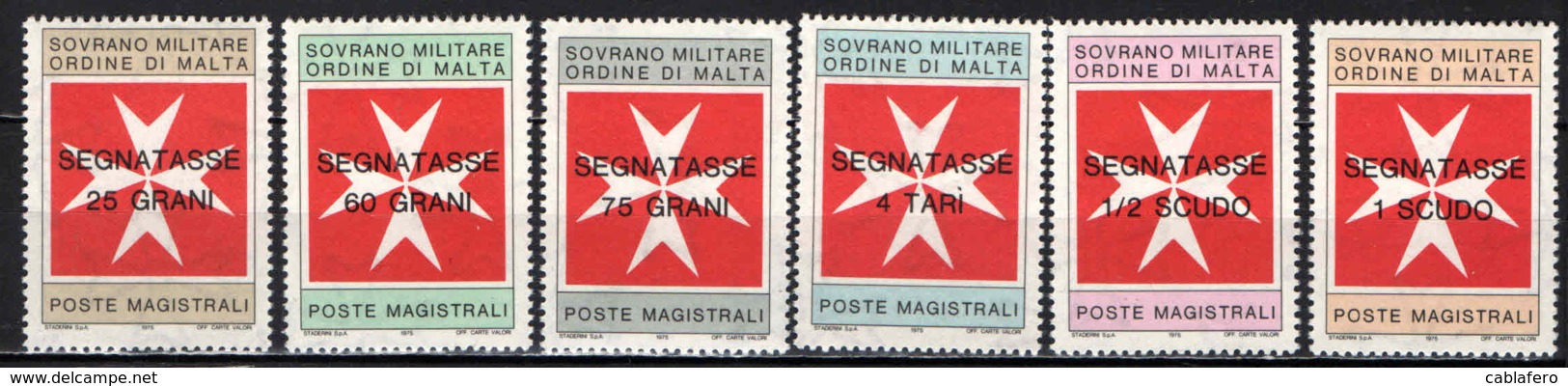 SMOM - 1975 - CROCE DI MALTA CON SOVRASTAMPA - OVERPRINTED - MNH - Sovrano Militare Ordine Di Malta