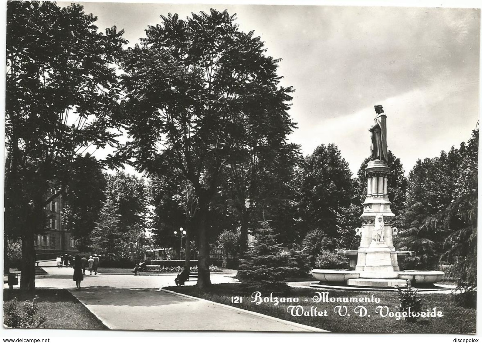 W3165 Bolzano Bozen - Monumento Denkmal Walter V.d. Vogelweide / Viaggiata - Bolzano